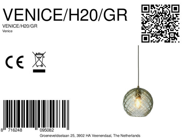Klassieke groen glazen bol hanglamp It's About RoMi Venice - Image 12