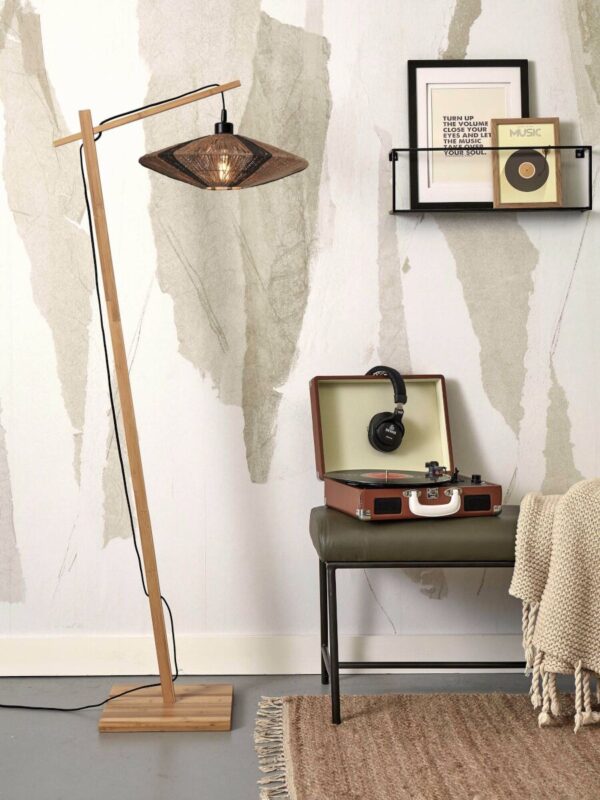 Boheemse naturel bamboe vloerlamp GOOD&MOJO Iguazu - Image 2