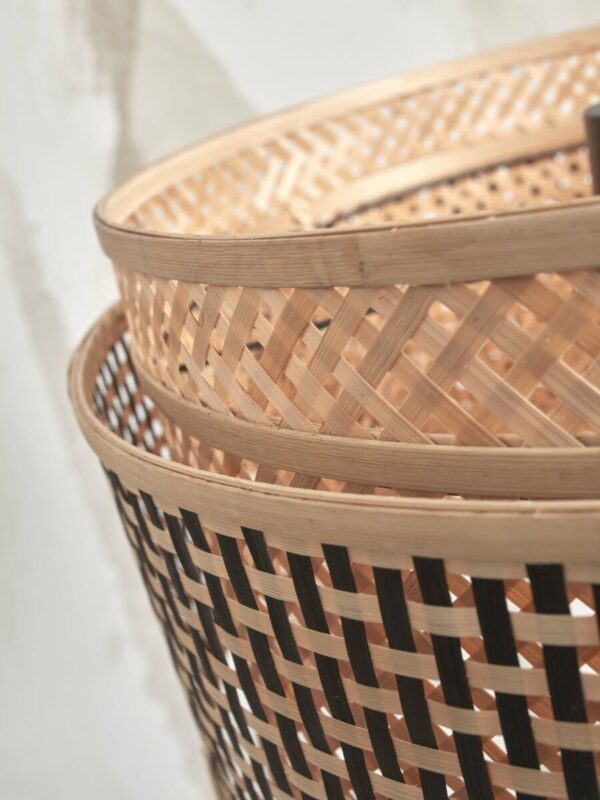 Bamboe vloerlamp bohemian naturel zwart GOOD&MOJO Bhutan - Image 3