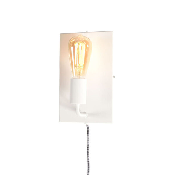 Witte minimalistische wandlamp rechthoekig It's About RoMi Madrid