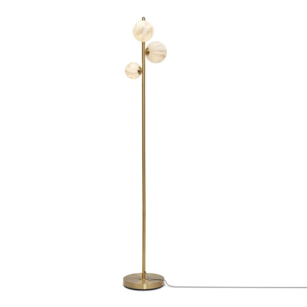 Goudkleurige vloerlamp 3-dessinbol It's About RoMi Carrara