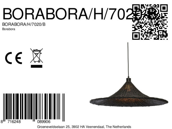 Zwarte rotan hanglamp boheems GOOD&MOJO Borabora - Image 11