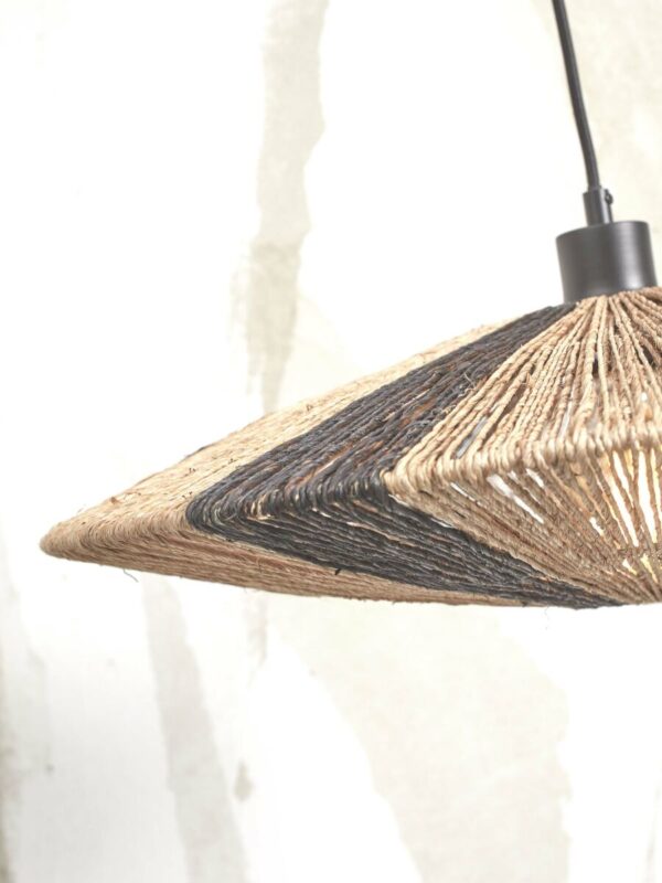 Zwarte rieten naturel zwart hanglamp GOOD&MOJO Iguazu - Image 3