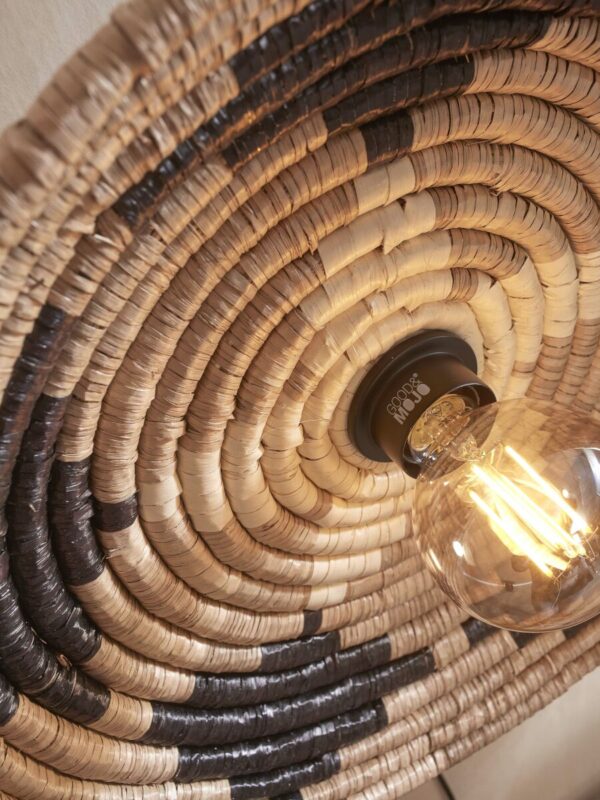 Bohemian zeegras wandlamp naturel/zwart GOOD&MOJO Andros - Image 5