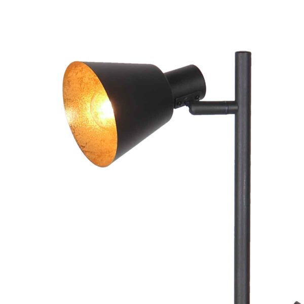 Metalen vloerlamp zwart retro Mexlite Oeroe - Image 5