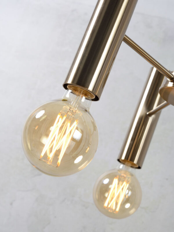 Goudkleurige open hanglamp 3-lamps It's About RoMi Cannes - Image 3