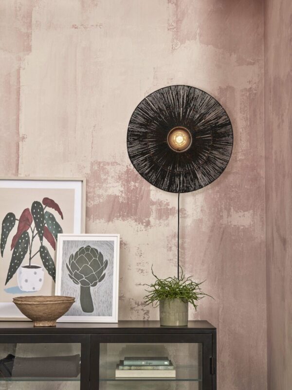 Boheemse zwarte wandlamp riet GOOD&MOJO Iguazu - Image 2