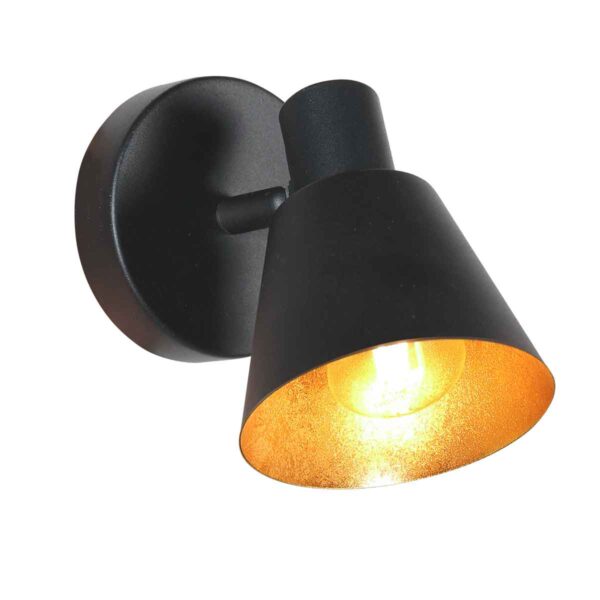 Metalen spots retro zwart Mexlite Oeroe