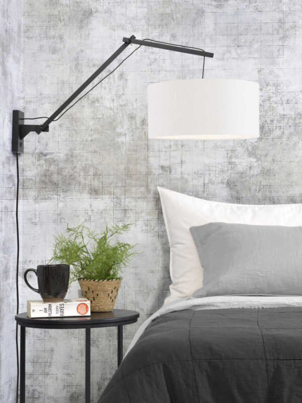 Witte wandlamp dubbelgewricht breed GOOD&MOJO Andes - Image 2