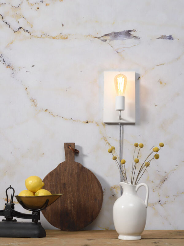 Witte minimalistische wandlamp rechthoekig It's About RoMi Madrid - Image 10