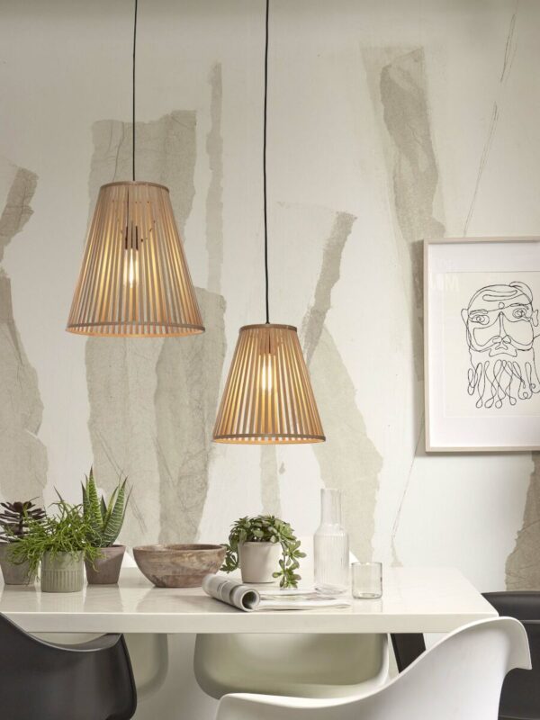 Naturel bamboe hanglamp conisch GOOD&MOJO Merapi - Image 10
