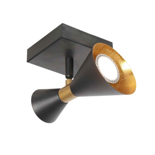 Trendy metalen zwarte wandlamp Anne Lighting Preto - Image 8