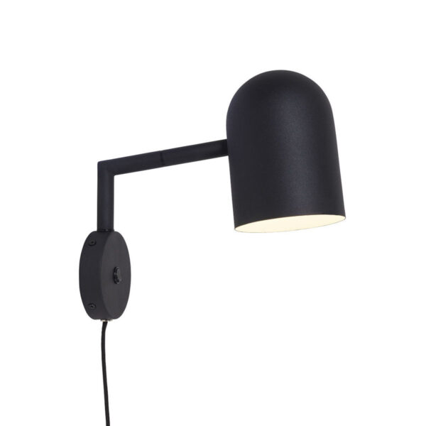 Retro bekervormige wandlamp zwart It's About RoMi Marseille
