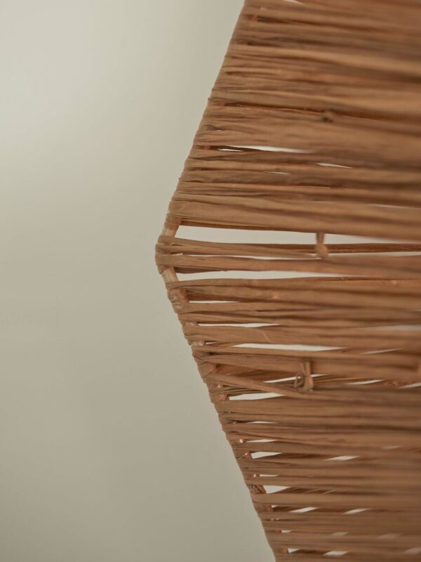 Achthoekige plafondlamp bruin raffia GOOD&MOJO Panama - Image 6