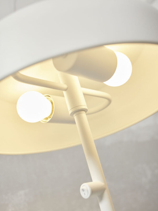 Metalen tafellamp retro wit It's About RoMi Porto - Image 3