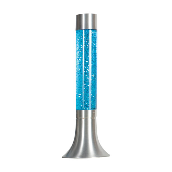 Glitter lavalamp staalkleurig Mexlite Volcan