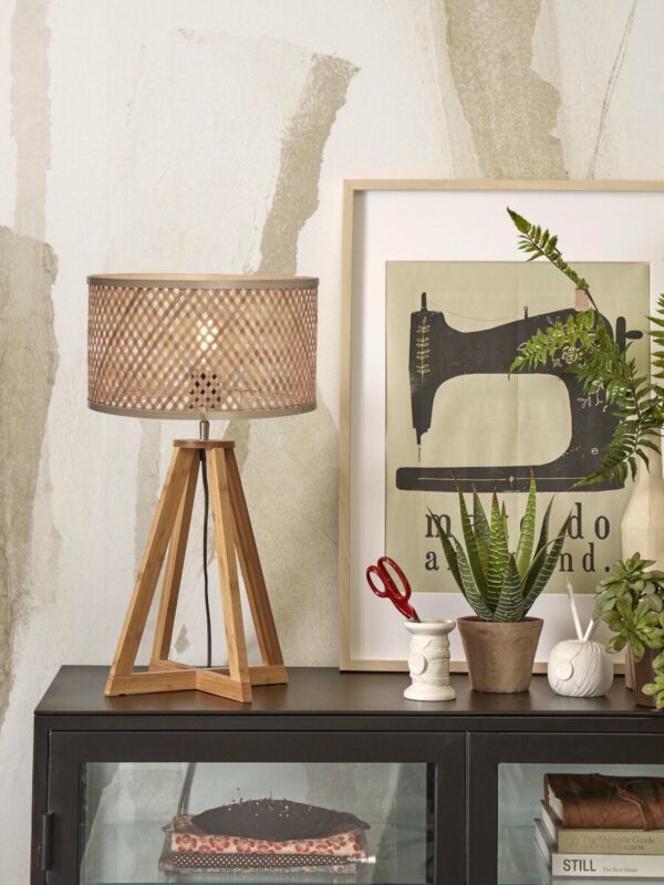 Naturel ronde bohemian tafellamp GOOD&MOJO Java - Image 5