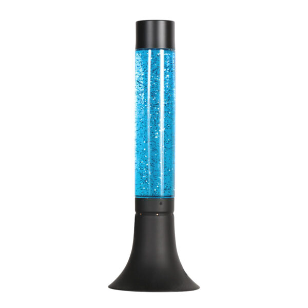 Zwarte glitter lavalamp Mexlite Volcan