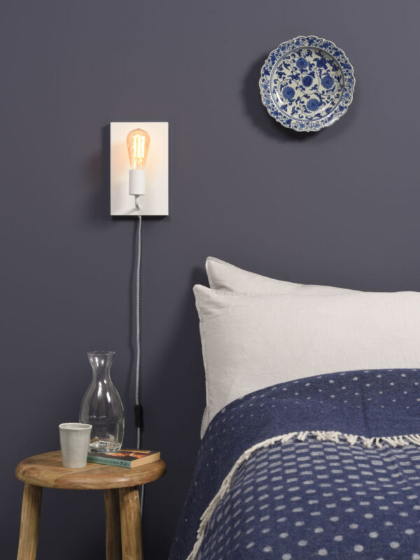 Witte minimalistische wandlamp rechthoekig It's About RoMi Madrid - Image 8