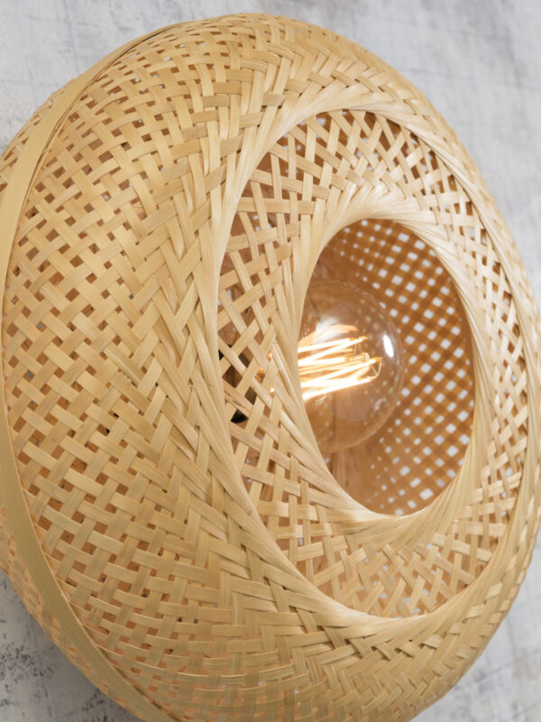 Naturel zwart bamboe wandlamp bohemian GOOD&MOJO Palawan - Image 8