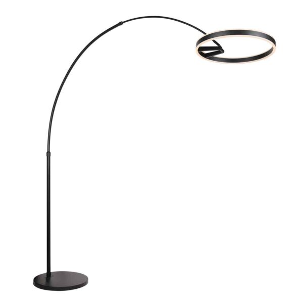 Zwarte moderne metalen vloerlamp Steinhauer Ringlux - Image 9