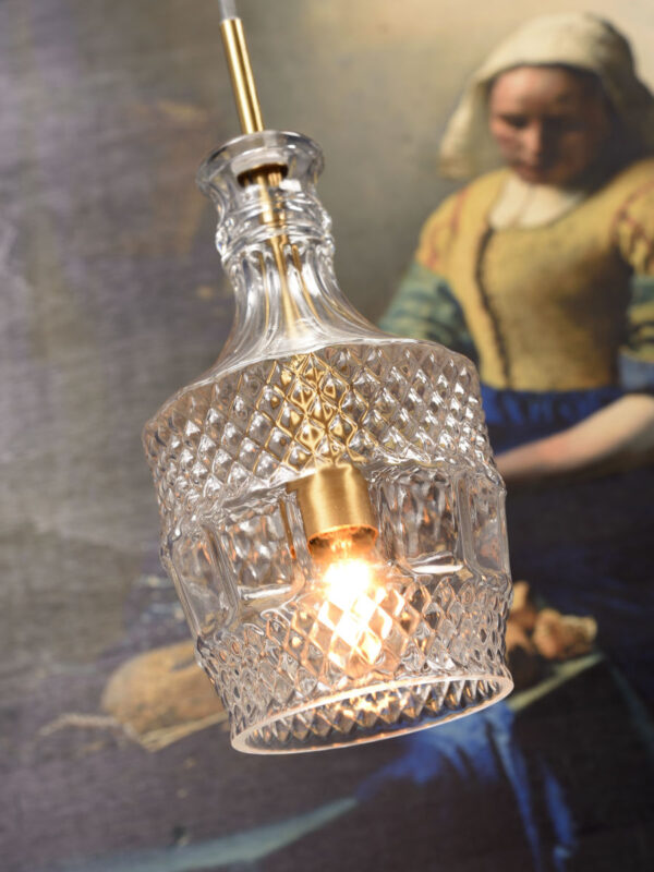 Klassieke glazen gouden hanglamp It's About RoMi Brussels - Image 6