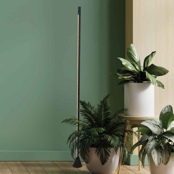 Zwarte minimalistische vloerlamp met sensordimmer Steinhauer LuzHaz - Image 3