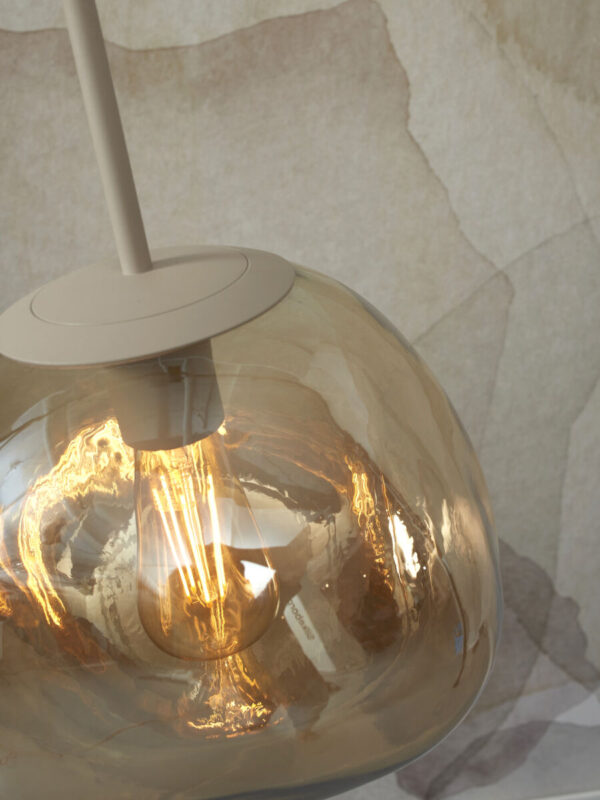 Naturel moderne glazen-metalen hanglamp It's About RoMi Helsinki - Image 4