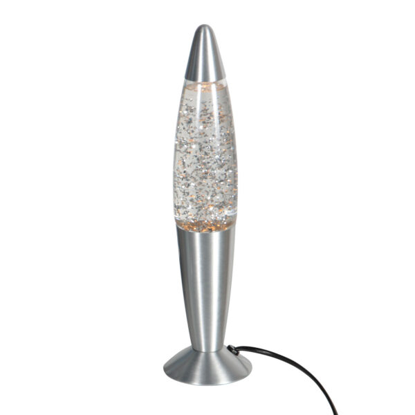 Trendy stalen glitter lavalamp Mexlite Volcan - Image 10