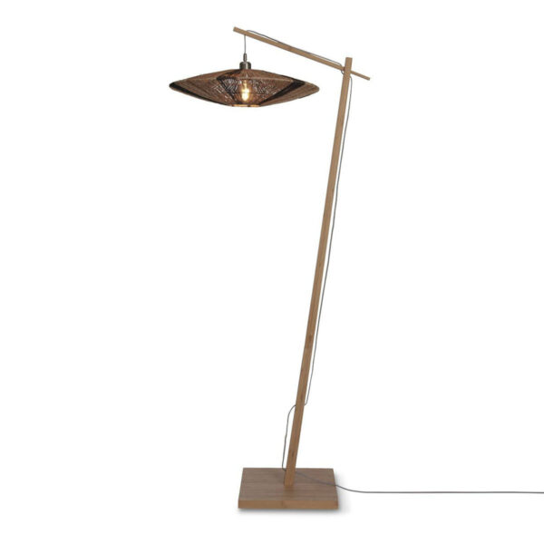 Bamboe zwart naturel bohemien vloerlamp GOOD&MOJO Iguazu