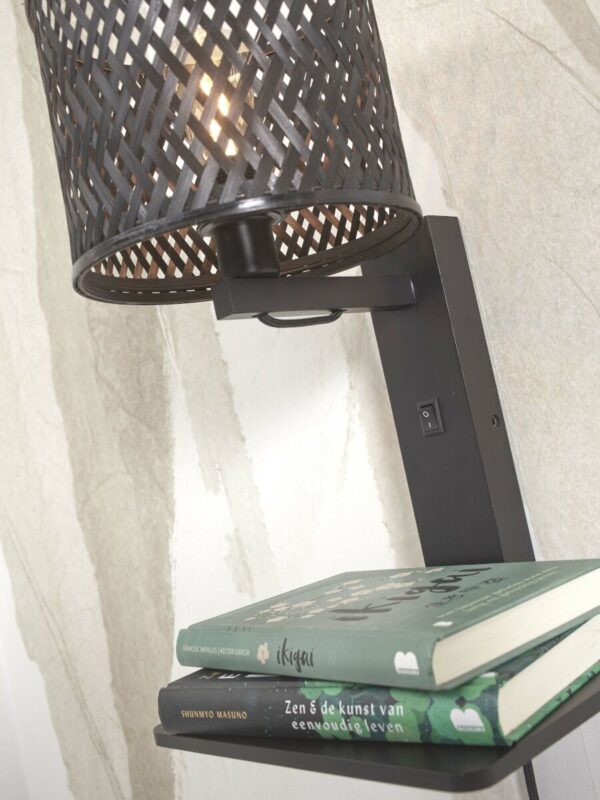 Bamboe zwarte wandlamp bohemian GOOD&MOJO Java - Image 7