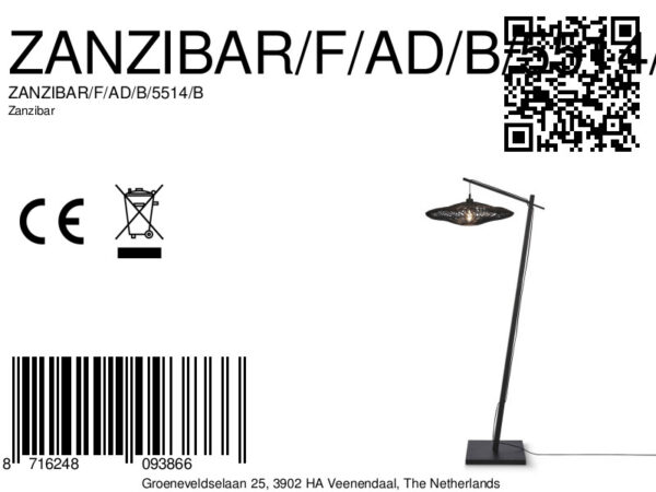 Bohemian vloerlamp bamboe rotan zwart GOOD&MOJO Zanzibar - Image 12