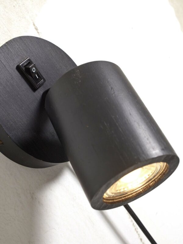 Bamboe bohemian zwarte wandlamp GOOD&MOJO Java - Image 4