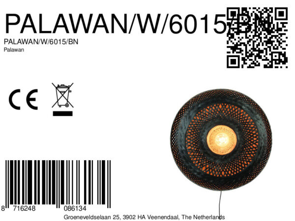 Zwarte bohemian wandlamp rond GOOD&MOJO Palawan - Image 10
