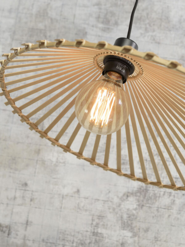 Naturel-bamboe bohemian zwarte hanglamp GOOD&MOJO Bromo - Image 4