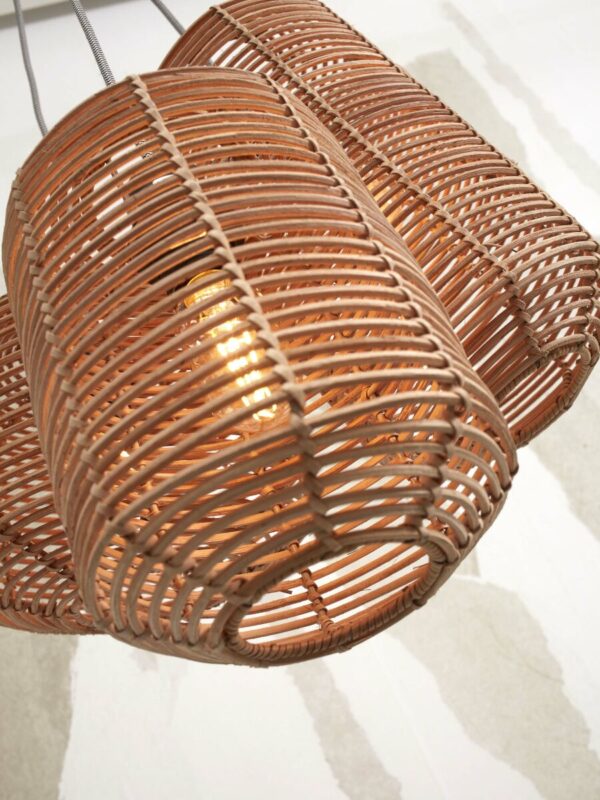 Hanglampen naturel metaal rotan bohemien GOOD&MOJO Tanami - Image 3