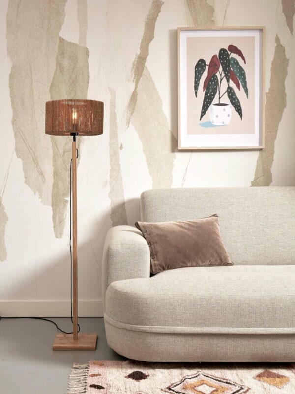 Riet bamboe naturel bohemian vloerlamp GOOD&MOJO Iguazu - Image 2
