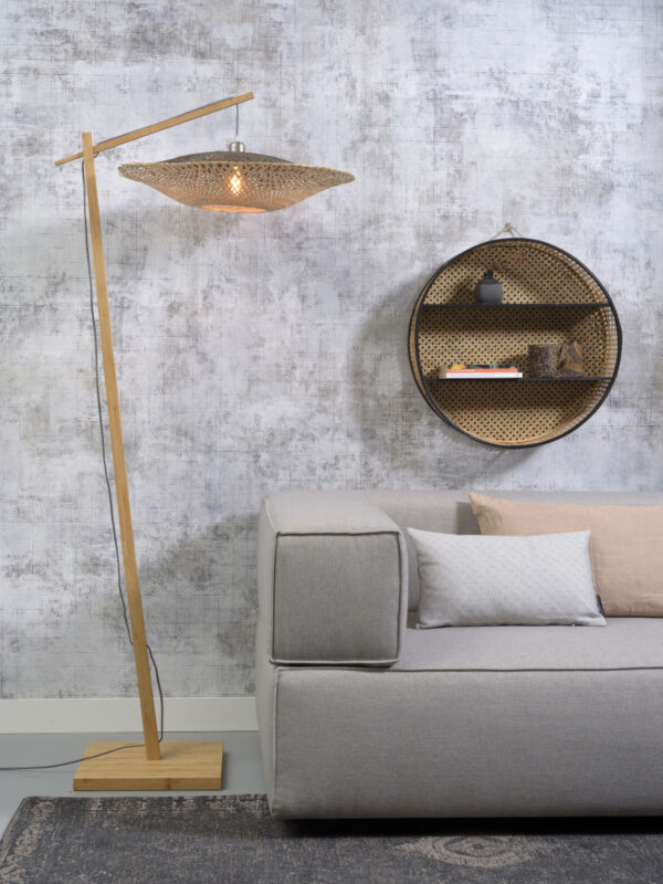 Naturel bamboe bohemian vloerlamp zwart GOOD&MOJO Kalimantan - Image 2