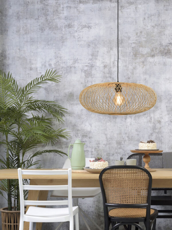 Naturel-bamboe zwarte bohemian hanglamp GOOD&MOJO Cango - Image 2