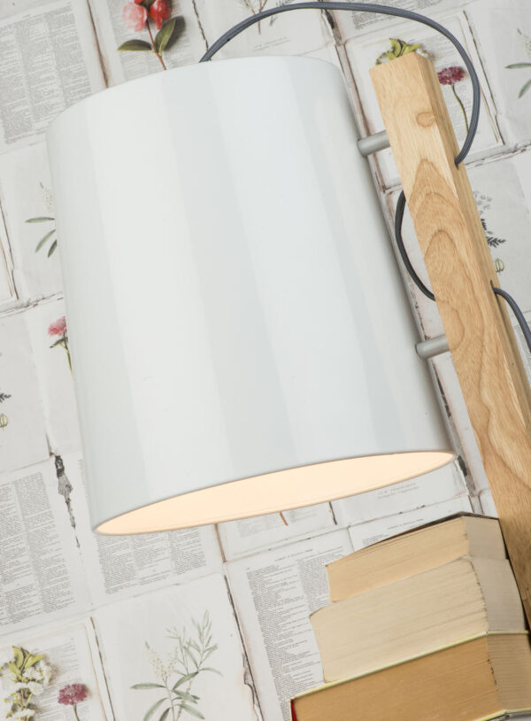 Witte houten retro vloerlamp It's About RoMi Cambridge - Image 4