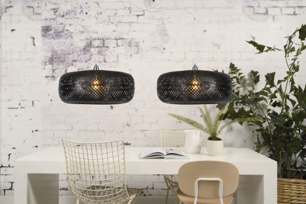 Bamboe hanglamp zwart bohemian GOOD&MOJO Palawan - Image 9