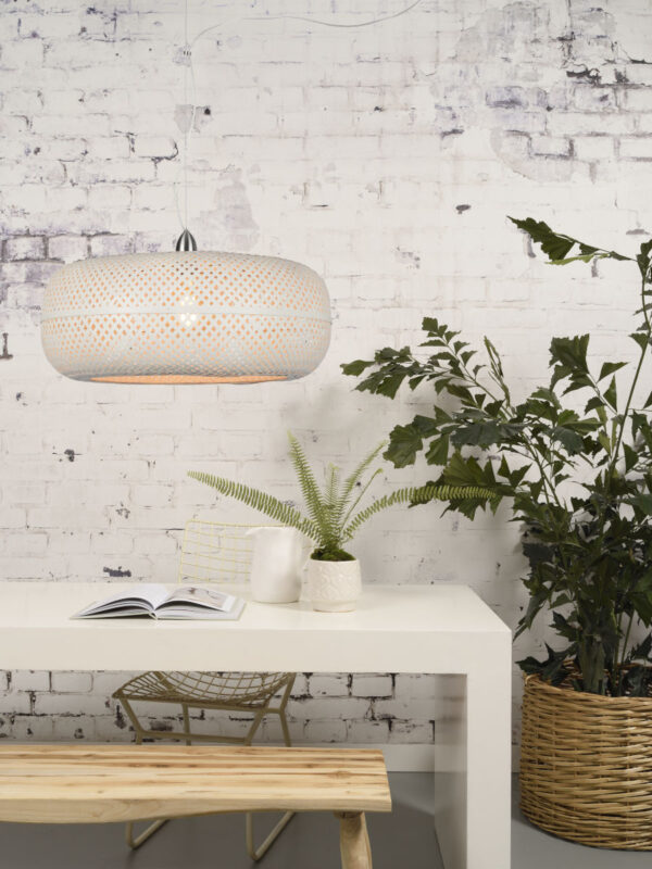 Bohemien hanglamp wit bamboe GOOD&MOJO Palawan - Image 5