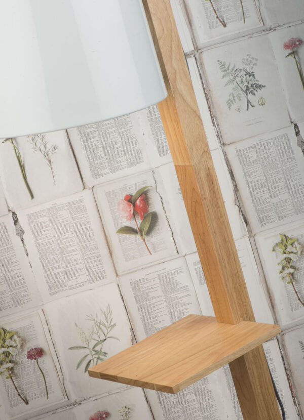 Witte houten retro vloerlamp It's About RoMi Cambridge - Image 6