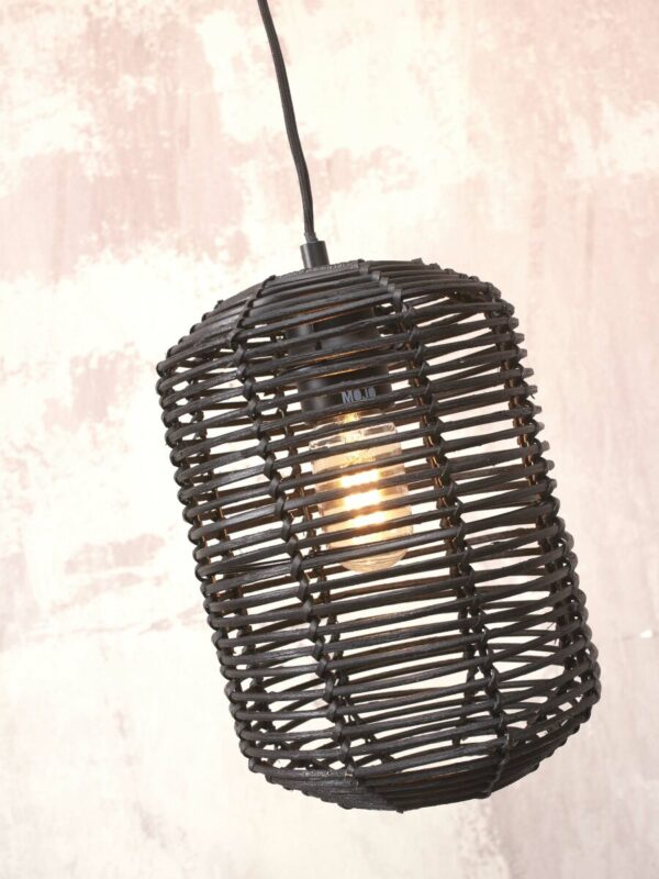 Zwart rotan bohemien hanglamp metaal GOOD&MOJO Tanami - Image 7
