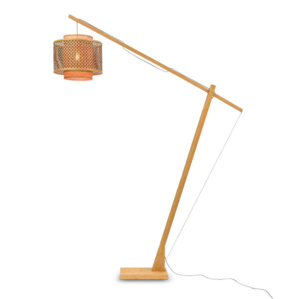 Vloerlamp bamboe naturel knikarm GOOD&MOJO Bhutan