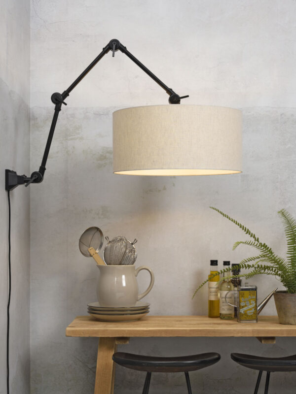 Metalen grijze retro wandlamp It's About RoMi Amsterdam - Image 2