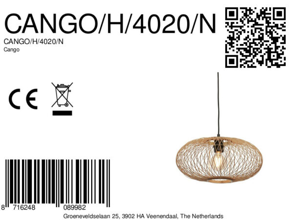 Naturel bohemien hanglamp bamboe GOOD&MOJO Cango - Image 11