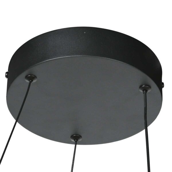 Zwarte minimalistische ring hanglamp Mexlite Circolare - Ø 58cm - Image 11