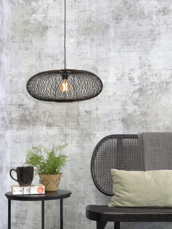 Zwarte bamboe Boheemse hanglamp GOOD&MOJO Cango - Image 12