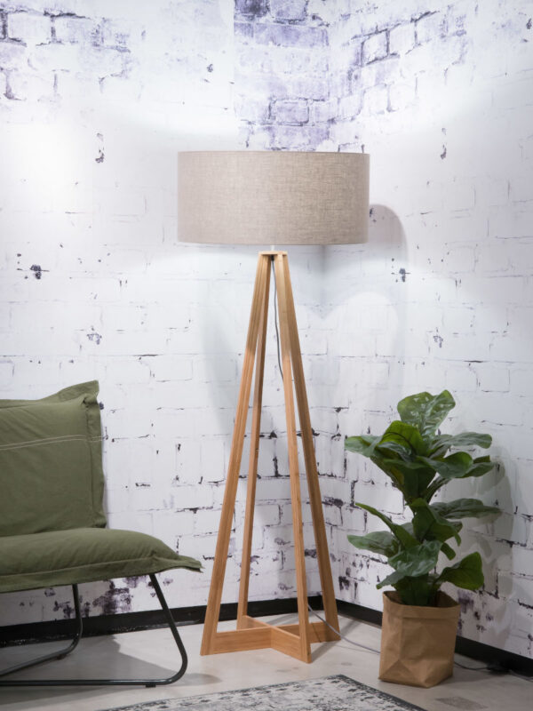 Loodgrijze vloerlamp 3-hoek GOOD&MOJO Everest - Image 2